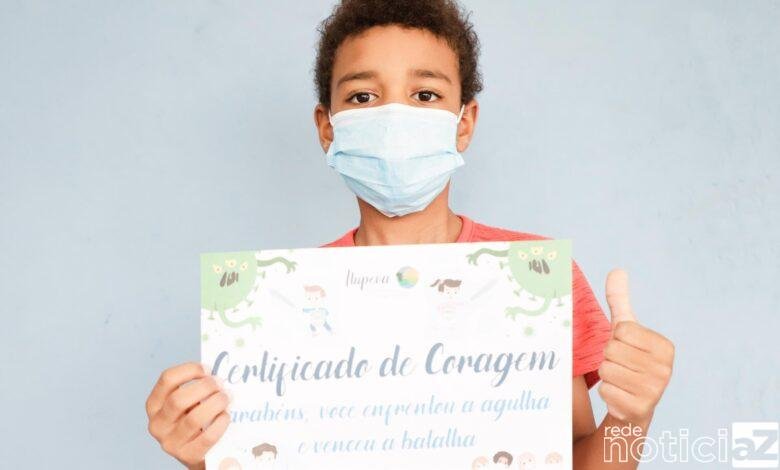 Crianças vacinadas em Itupeva