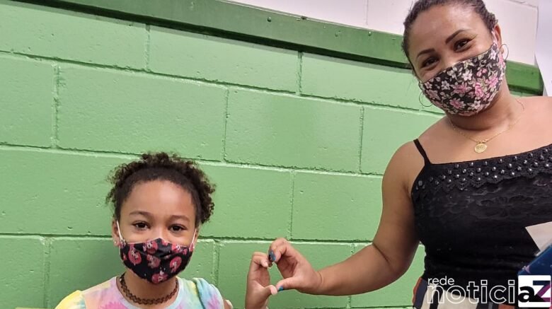 Crianças vacinadas em Campo Limpo