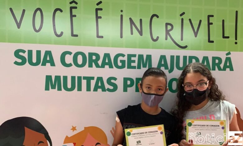 crianças são vacinadas em Campo Limpo