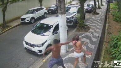 Mulher tenta escapar de assalto e sofre agressão de bandido