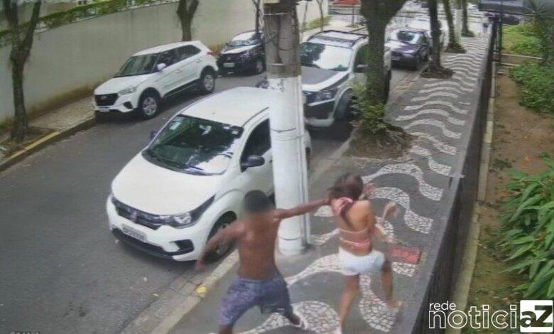 Mulher tenta escapar de assalto e sofre agressão de bandido