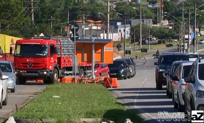 Obras em viaduto de Jundiaí mudam o trânsito na João Cereser