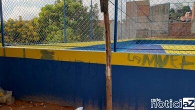 Quadra esportiva de Louveira sofre com vandalismo