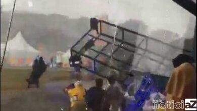 VÍDEO - Estrutura metálica cai no primeiro dia do Festival Lollapalooza 2022