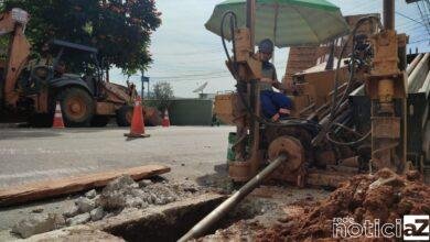 Tubulação de Louveira passa por serviço de troca e chega à região dos Bandeirantes