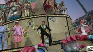 Segunda noite de desfiles das Escolas de Samba de São Paulo é marcado por Bolsonaro "virando" jacaré após ser vacinado