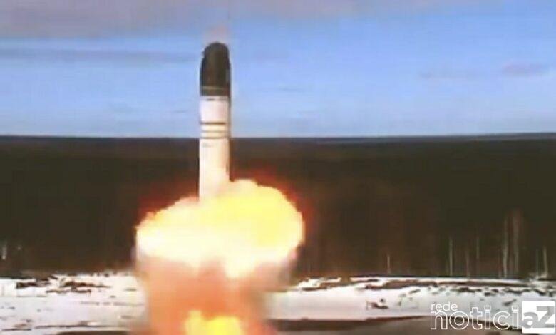 VÍDEO - Rússia faz teste com míssil intercontinental e de impacto nuclear