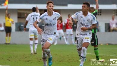 Santos arrasa o América-MG na Vila e vira líder do Brasileirão