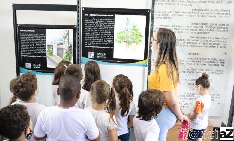 Exposição 'Patrimônios' é acompanhada por alunos de Campo Limpo Paulista