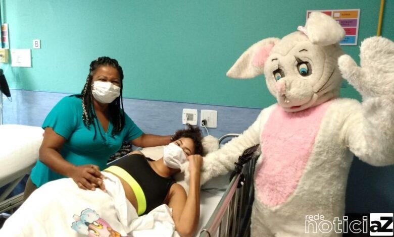 Crianças do Hospital Universitário de Jundiaí são presenteadas com ovos de Páscoa