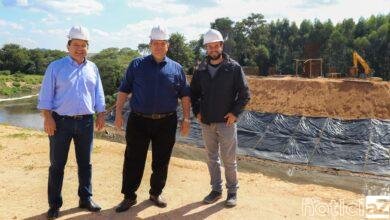 Obras da futura ponte estaiada de Itupeva são vistoriadas