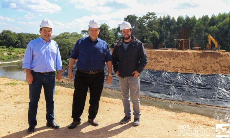 Obras da futura ponte estaiada de Itupeva são vistoriadas