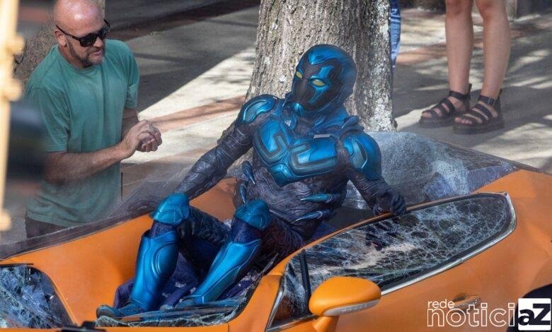 Traje do "Bezouro Azul" é revelado após inicio das filmagens