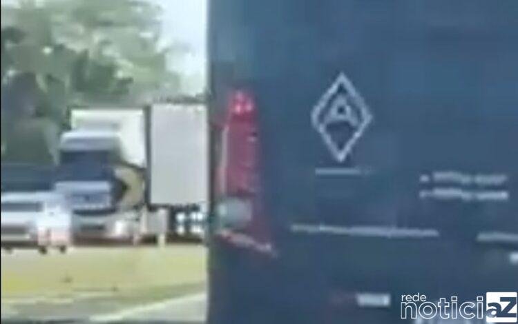 VÍDEO - Ônibus onde a dupla Conrado e Aleksandro estava em alta velocidade