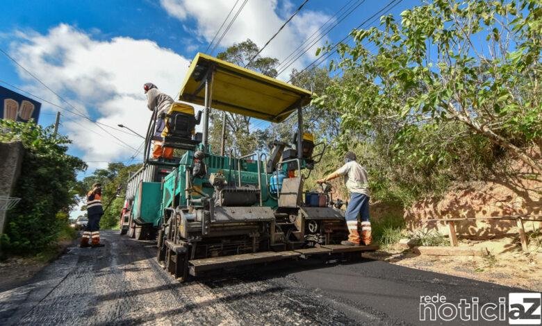 Jundiaí realiza obras de asfaltamento na Avenida Antônio Barchetta