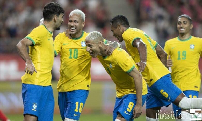 Brasil goleia a Coreia do Sul em amistoso preparatório para a Copa do Mundo