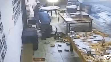 VÍDEO - Câmera mostra o momento que jovem é assassinada a tiros em chácara