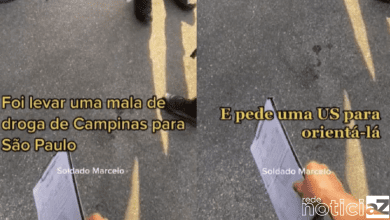 Gestante tem mala com drogas furada e pede ajuda à policiais