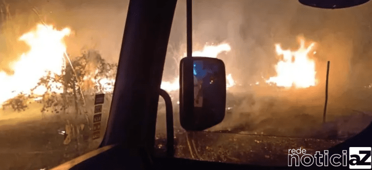Incêndio em área de mata de Cabreúva vira a madrugada