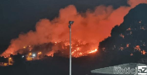 Mata de condomínio em Campo Limpo Paulista sofre com grave incêndio