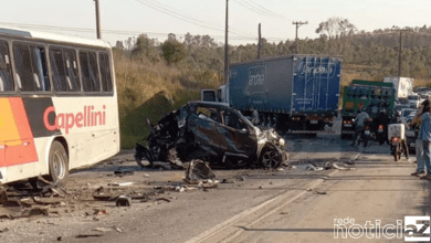 Carro e ônibus se envolvem em grave acidente em Jundiaí e mata uma pessoa