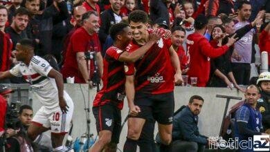 São Paulo perde para o Athletico-PR em Curitiba e estaciona no meio da tabela do Brasileirão