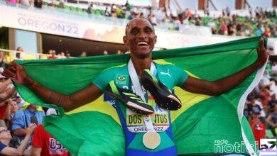Alison dos Santos faz história e garante título mundial no atletismo