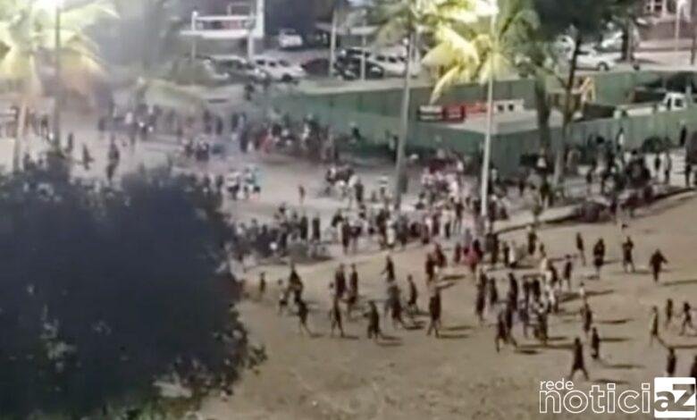 VÍDEO - Arrastão no Litoral causa pânico a moradores e banhistas