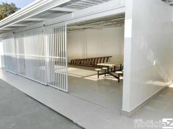 UBS Guanabara: espaço para atividades coletivas recebe os últimos ajustes