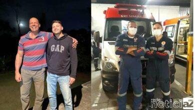 Pai e filho trabalham juntos para salvar vidas