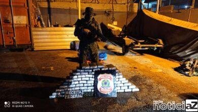 Ação conjunta retira cocaína de casco de navio