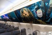 Avião da companhia aérea gol, em parceria com o Universal Studios.