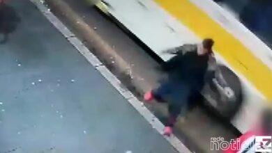 VÍDEO - Jovem empurra rapaz contra ônibus em Cascavel e é denunciado