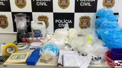 Polícia prende três pessoas em um laboratório de drogas em Jundiaí