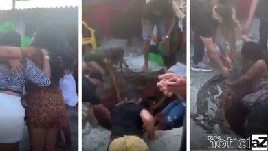 VÍDEO - Mulheres caem dentro de fossa durante aniversário em Salvador
