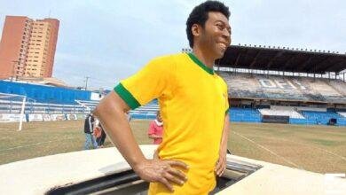 Estátua do Rei Pelé chega ao Museu de Cera em Olímpia (SP)