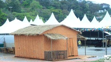 Preparativos sendo finalizados para a Festa das Tradições Nordestinas