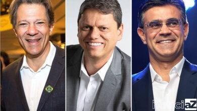 Haddad lidera com 10 pontos a mais que Tarcísio na corrida pelo Governo de São Paulo, revela IPEC