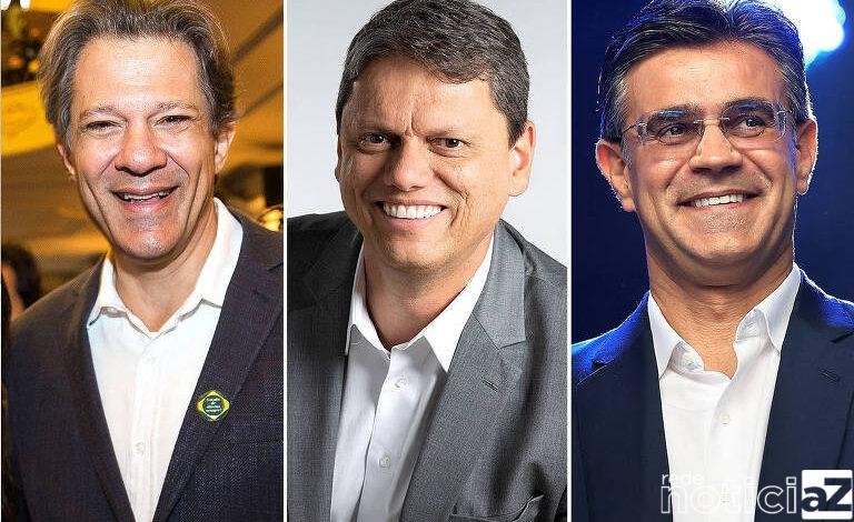 Haddad lidera com 10 pontos a mais que Tarcísio na corrida pelo Governo de São Paulo, revela IPEC