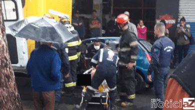 Acidente entre carro e ônibus deixa motorista ferido em Jundiaí