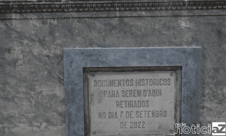 Caixa que continha objetos desde 1922