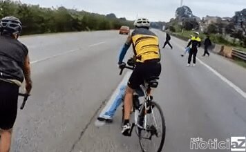 VÍDEO - Grupo rouba ciclista e leva bicicleta de R$ 15 mil em rodovia de SP