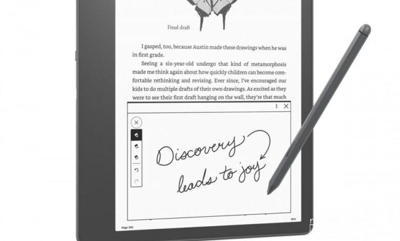 Novo lançamento da Amazon Kindle Scribe com caneta digital