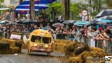 Ladeira Abaixo: Competição de carros sem motor termina com vitória de “Pão de queijo recheado”