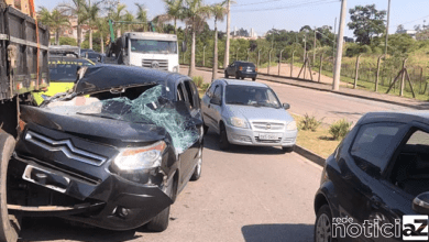 Acidente no Tuilpas deixa duas pessoas feridas