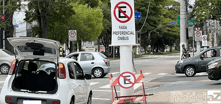 Comerciantes estão na bronca com a implantação do corredor de ônibus na Avenida Jundiaí