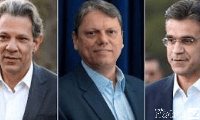 Garcia, Haddad votaram na capital paulista e Tarcísio, no interior