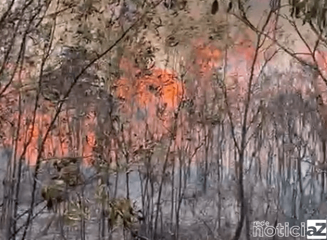 Serra do Mursa sofre incêndio de grandes proporções