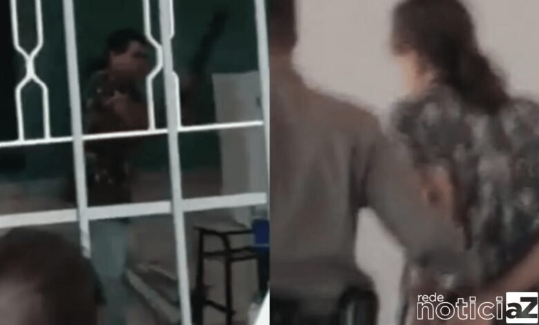 VÍDEO: Homem é preso após quebrar urna eletrônica em Goiânia