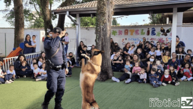 Canil da Guarda Municipal de Jundiaí leva diversão para crianças